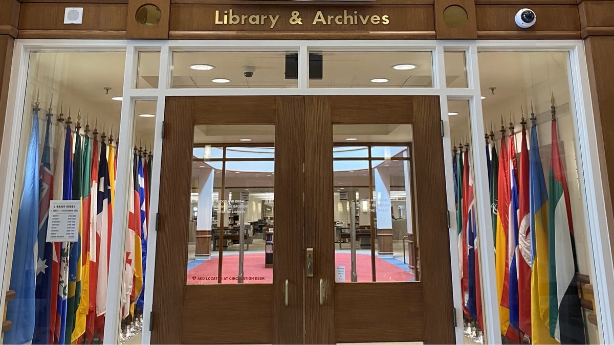 library doors